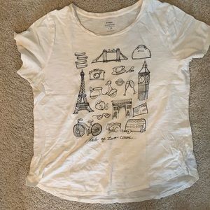 Off-white, “A tale of two cities” top